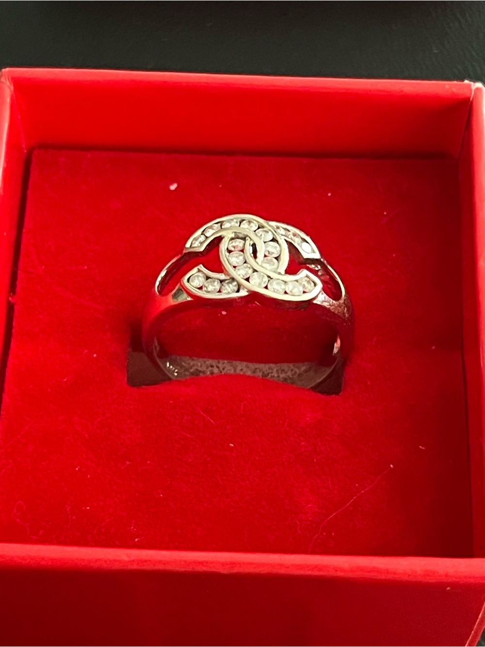 Channel white  14 kt gold And Diamond Ring